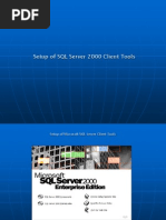 Setup of SQL Server 2000 Client Tools