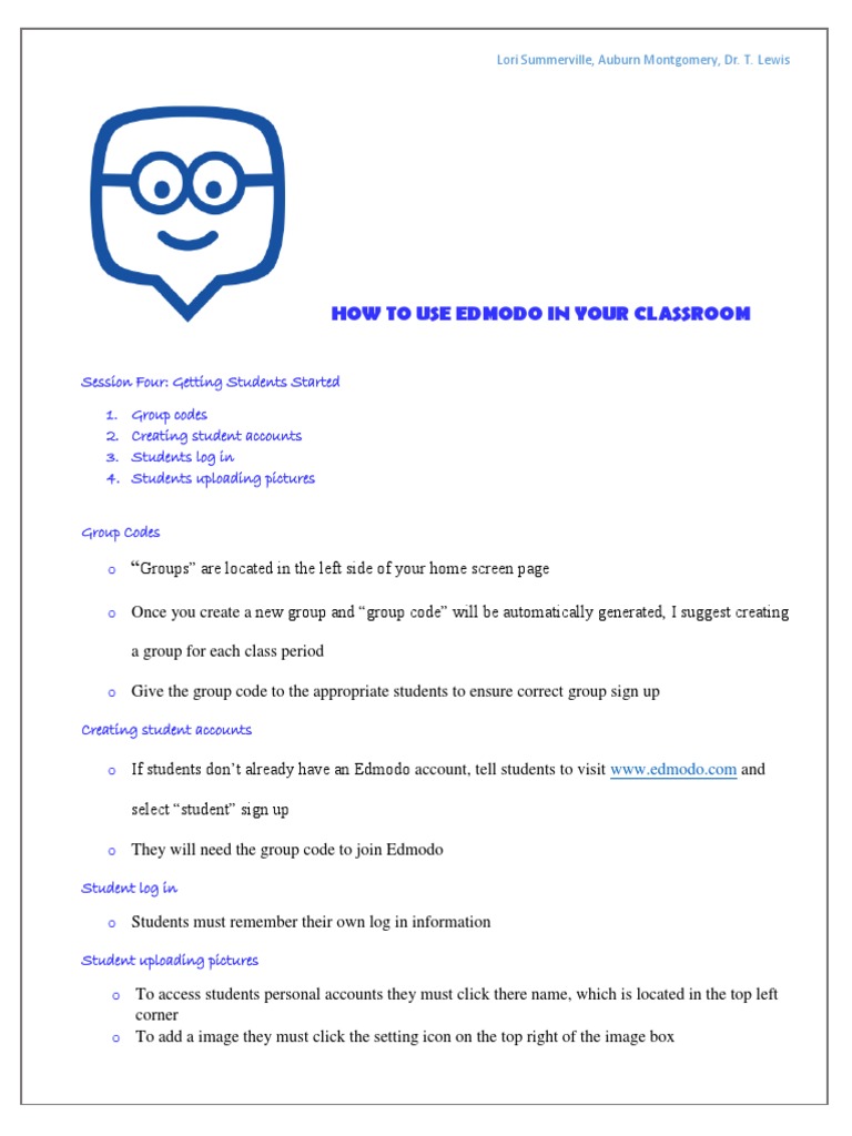 Session Four Handout | PDF