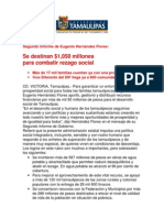 com0982 011206 Se destinan $1,050 millones para combatir rezago social:EHF