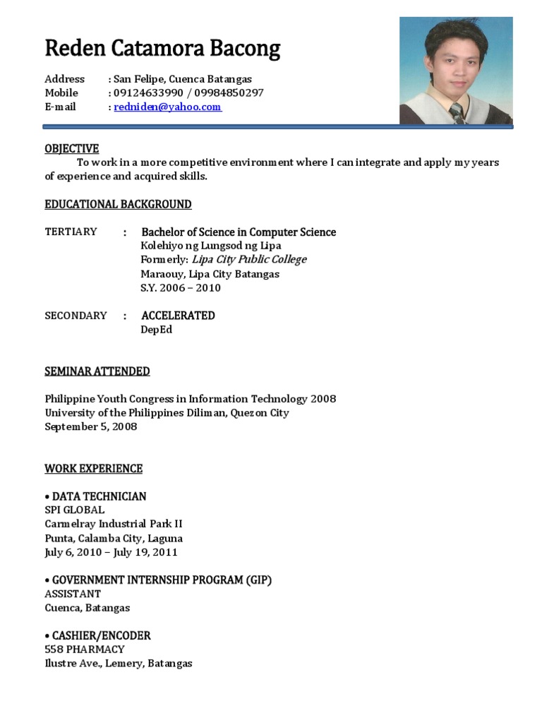 Computer Science Graduate Resume | PDF