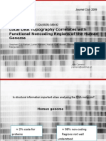 Local DNA Topography Correlates With Functional Noncoding Regions of The Human Genome