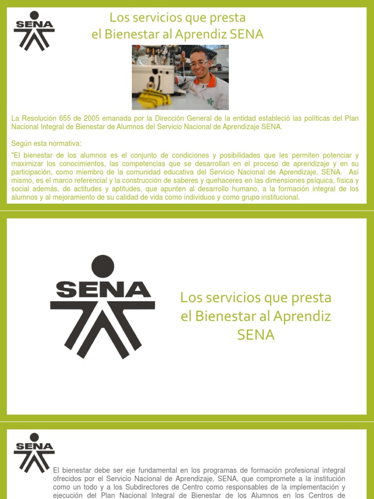 Los Servicios Que Presta El Bienestar Al Aprendiz SENA