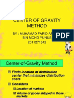 Center of Gravity Method