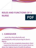 Roles and Functions of A Nurse