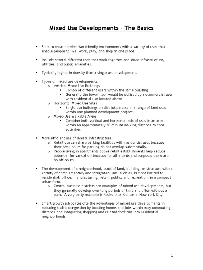 Mixed Use Building) | PDF | Mixed Use Development | Land Use