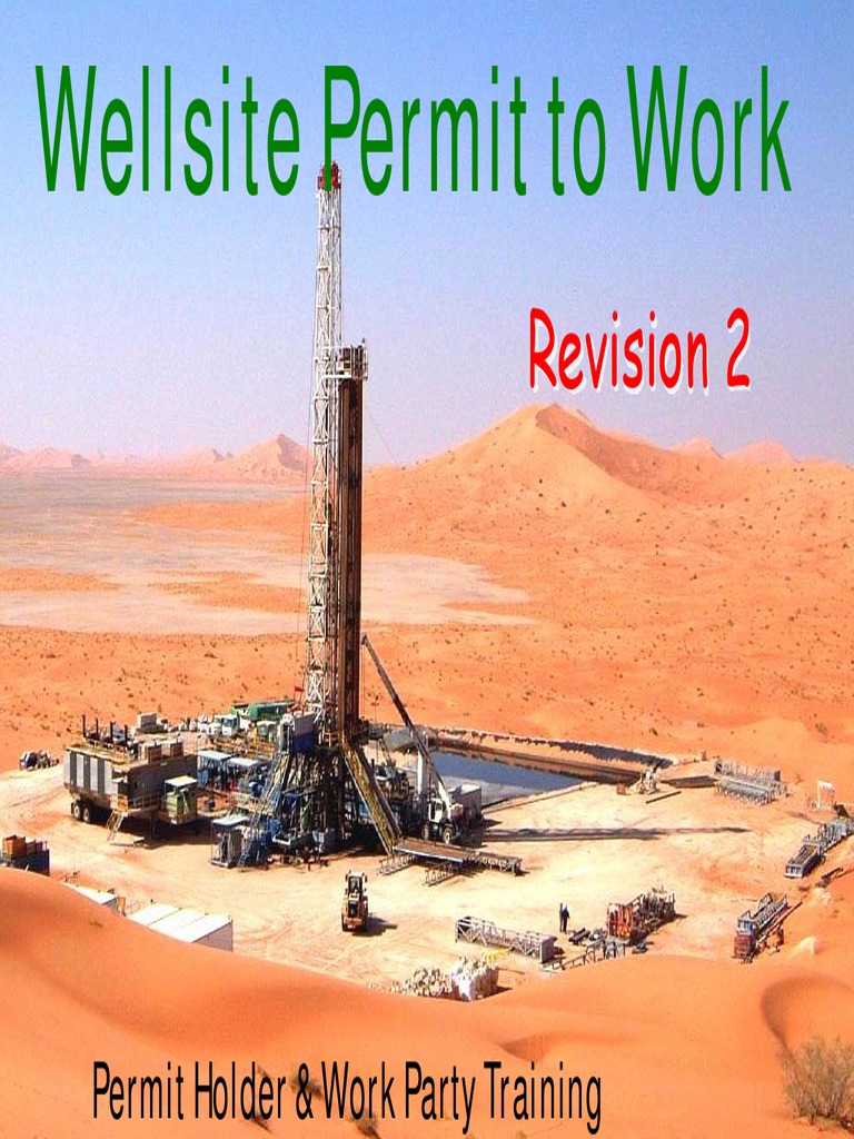 004 Wellsite Permit To Work Training Rev 2 | PDF | Diesel Engine ...