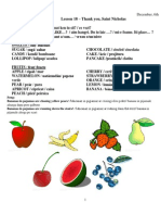 Lesson 18 - Thank You, Saint Nicholas: December, 6th