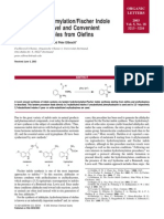 Tandem Hydroformylation/Fischer Indole Synthesis