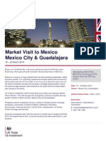 Market Visit to Mexico, 16 - 20 March 2015