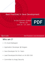 Best Practices in Java Development