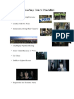 Traits of My Genre Checklist