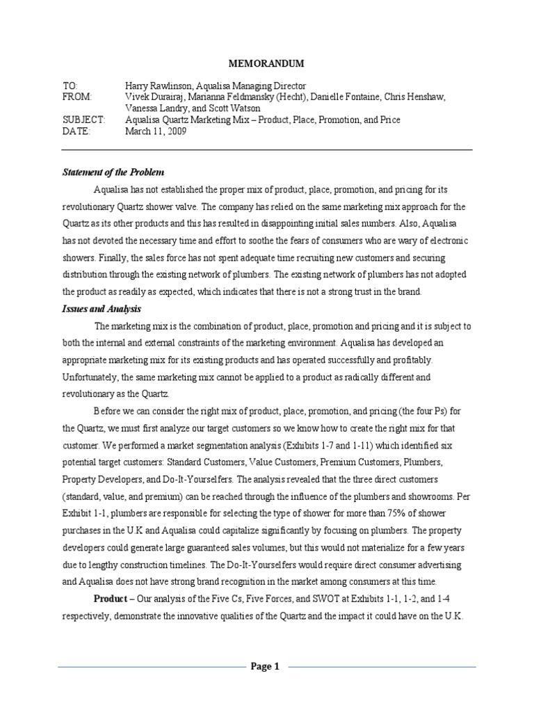 Aqualisa Case Study Final 031009 PDF