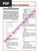 GATE Chemical Engineering 2001