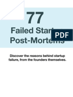 77 Failed Startup Post Mortems