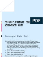 Prinsip-Prinsip Pada Sambungan Baut