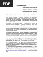 Qué Es La Modernidad