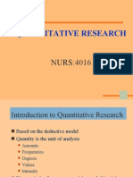 Quantitative Research Nurs:4016.