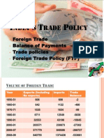 Ndia S Rade Olicy: Foreign Trade Balance of Payments Trade Policies Foreign Trade Policy (FTP)