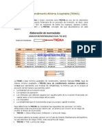 Tasa de Rendimiento Mínima Aceptable (TREMA)