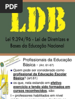Ed. Básica - LDB - Profissionais Educação Básica