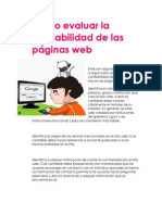 Como Evaluar La Confiabilidad de Las Páginas Web