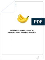 Normas Competencia Del Productor de Banano Organico
