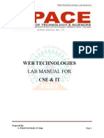 Web Technology Lab Manual