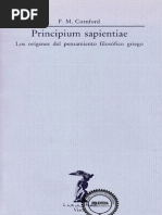 Cornford, F. M_Principium Sapientiae. Los Orígenes Del Pensamiento Filosófico Griego