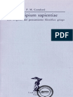 Cornford, F. M_Principium Sapientiae. Los Orígenes Del Pensamiento Filosófico Griego