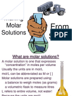 Molar Solutions Solids