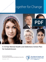 Saskatchewan government 10 year mental health and addictions action plan