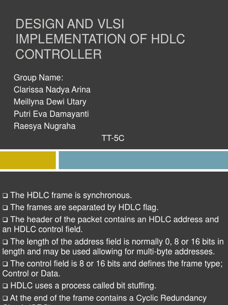 HDLC Controller Design and Implementation | PDF | Teaching Methods ...
