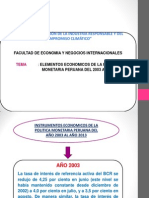 Elementos Economicos de La Politica Monetaria Peruana