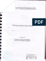 Fssi Knowledge Inventory Report