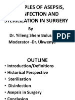 Principles of Asepsis, Disinfection and Sterilization in