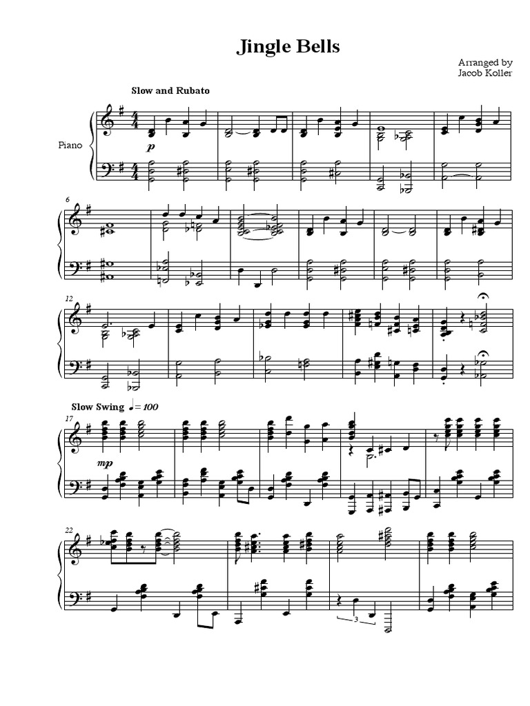Jingle Bells (Jazz Version) PDF