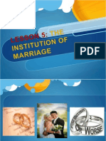 l5 - The Institution of Marriage