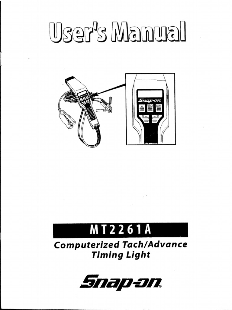 MT2261A Timing Light User Guide | PDF | Engines | Machines