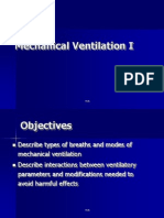 Mechanical Ventilation I