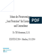 Existenz 2014 Schutz Des Privatvermoegens Asset Protection Fuer Existenzgruender