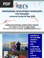 IECS Professional Development of Teachers-REPORT 2009.