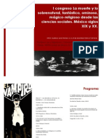 Programa Congreso Muerte y Lo Sobrenatural Folleto