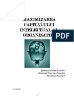 Maximizarea Capitalului Intelectual Al Organizatiei