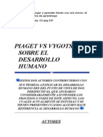 Piaget vs Vygotsky Sobre El Desarrollo Humano
