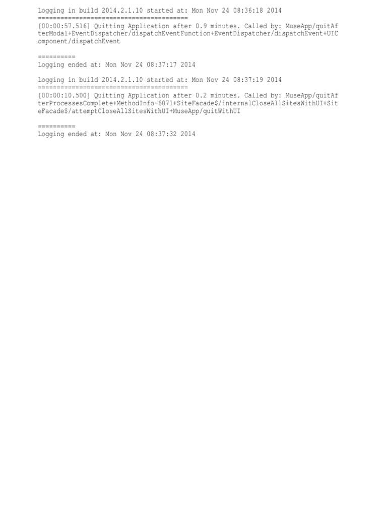 Muse Log | PDF