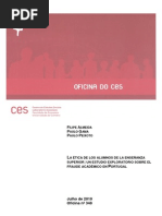 Ética de Los Alumnos de La Enseñanza Superior