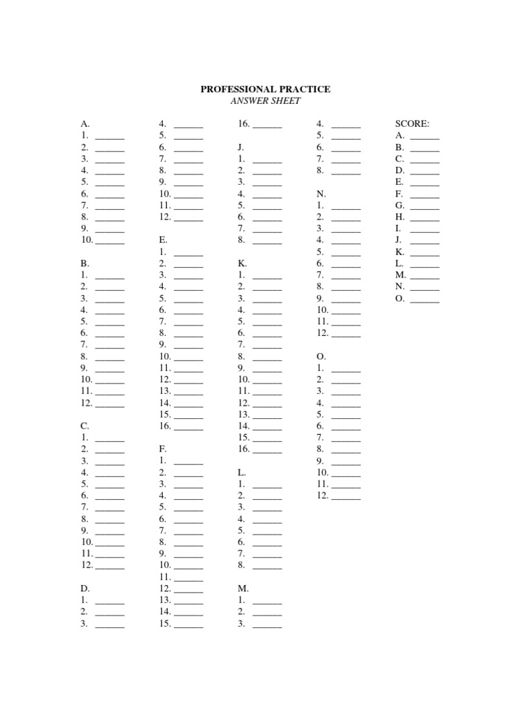 Professional Practice-Answer Sheet | PDF | Computers