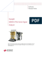 Keysight M9391A Pxie Vector Signal Analyzer: Software Release Notes