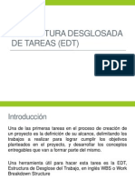 Estructura Desglosada de Tareas (EDT) PDF