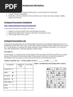 Ecological Succession Lab With Trees and Graphing 1-1